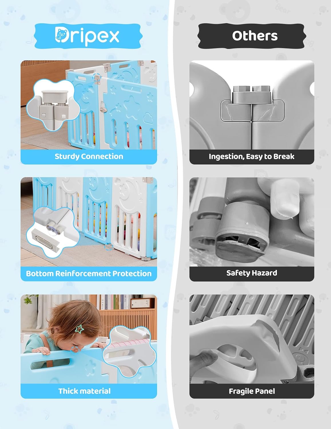 Thumbnail 4 de Baby Playpen, 14-Panel Foldable Design