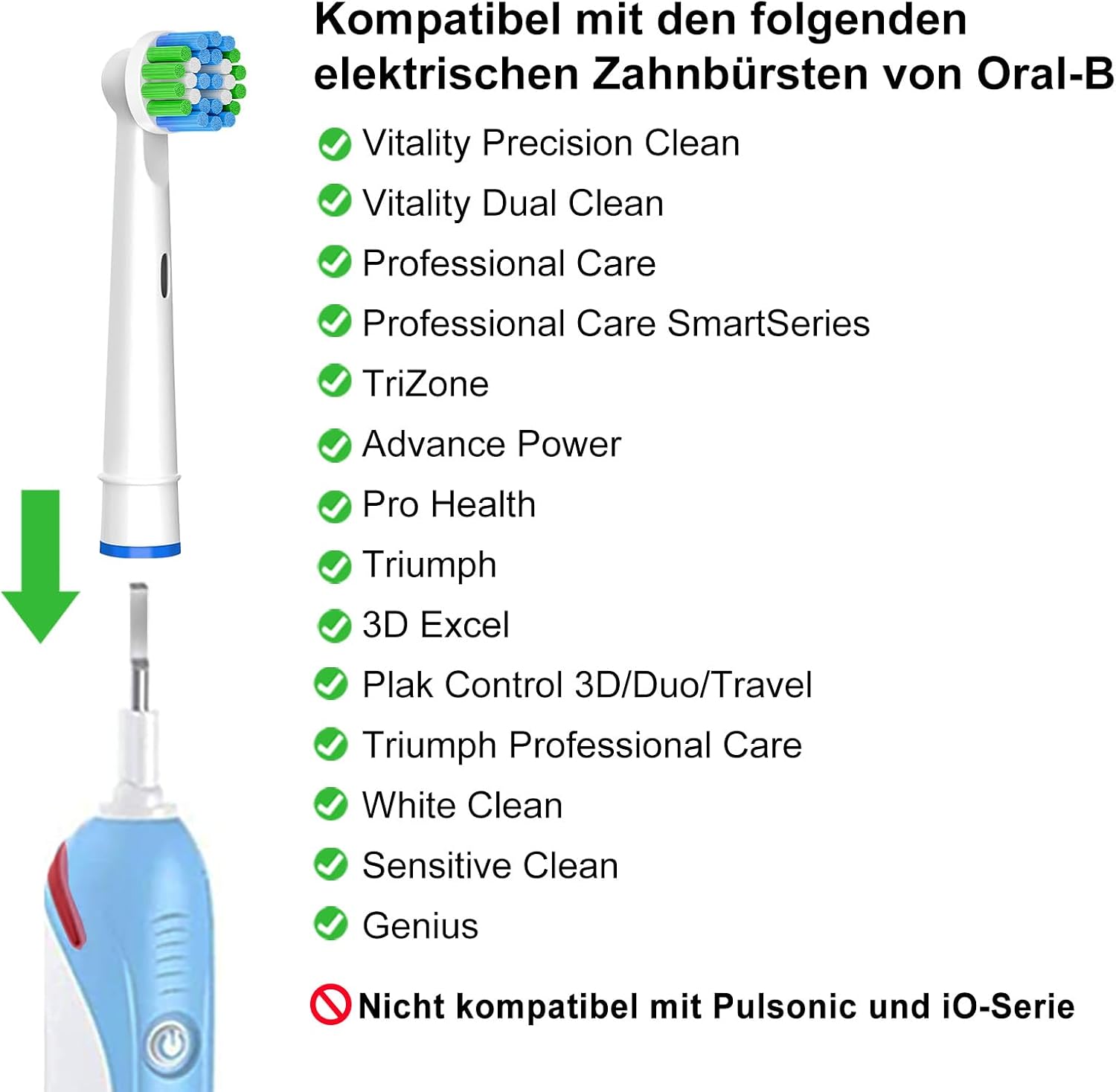 Thumbnail 5 de Aufsteckbürsten kompatibel mit Oral‑B 16er Set 🪥