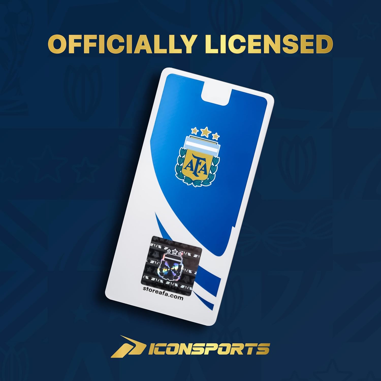 Thumbnail 6 de Icon Sports Officially Licensed Argentine Football Association Cotton T-Shirt (Unisex Adult)