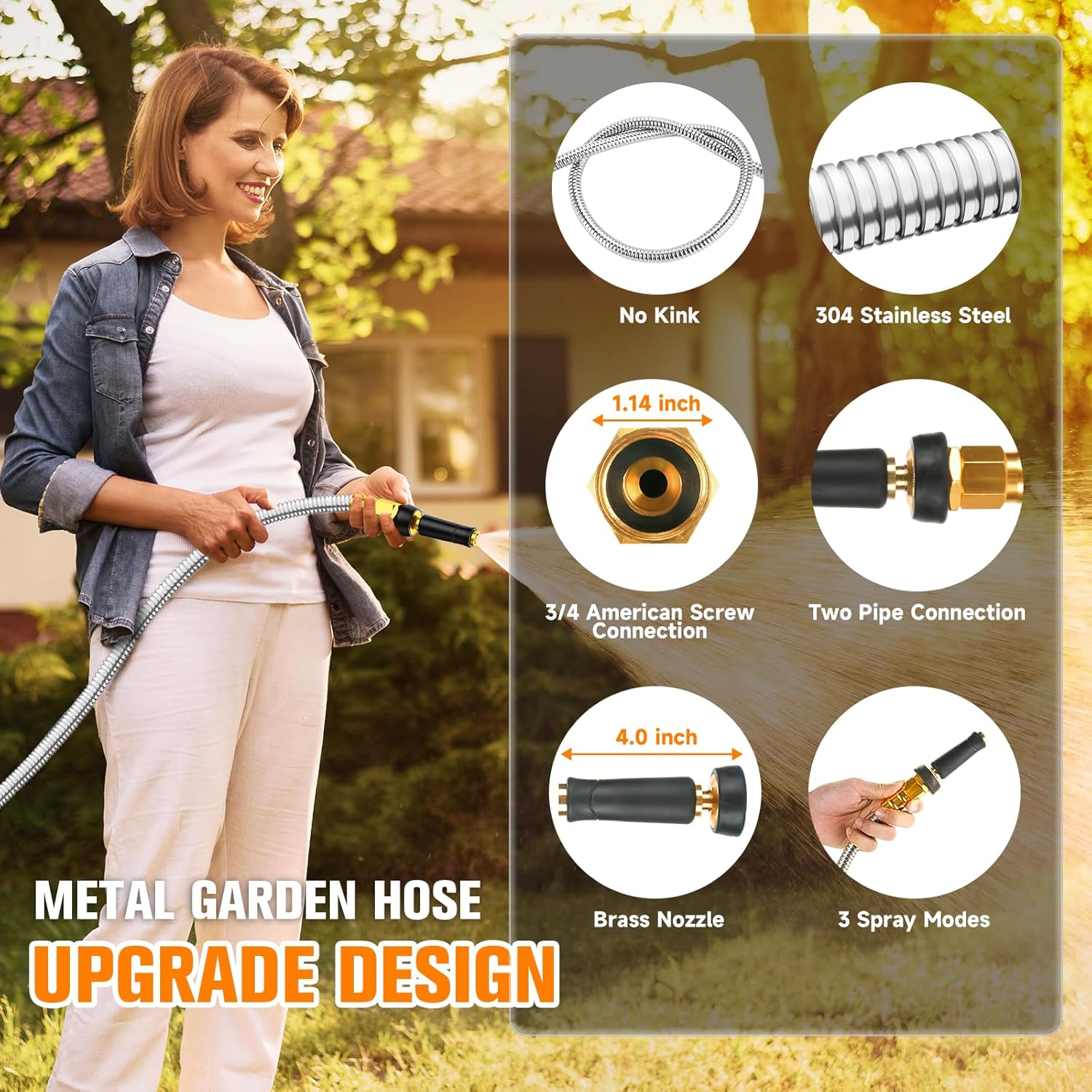 Thumbnail 6 de Rosy Earth Expandable Garden Hose, 100 FT