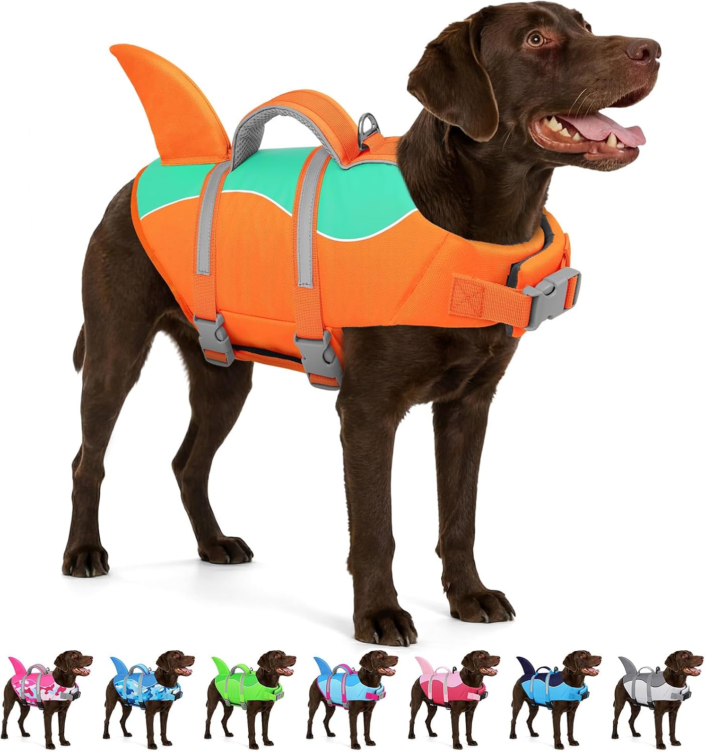 Thumbnail 6 de AOFITEE Schwimmweste Hund Große Hundeschweste mit Rettungsgriff