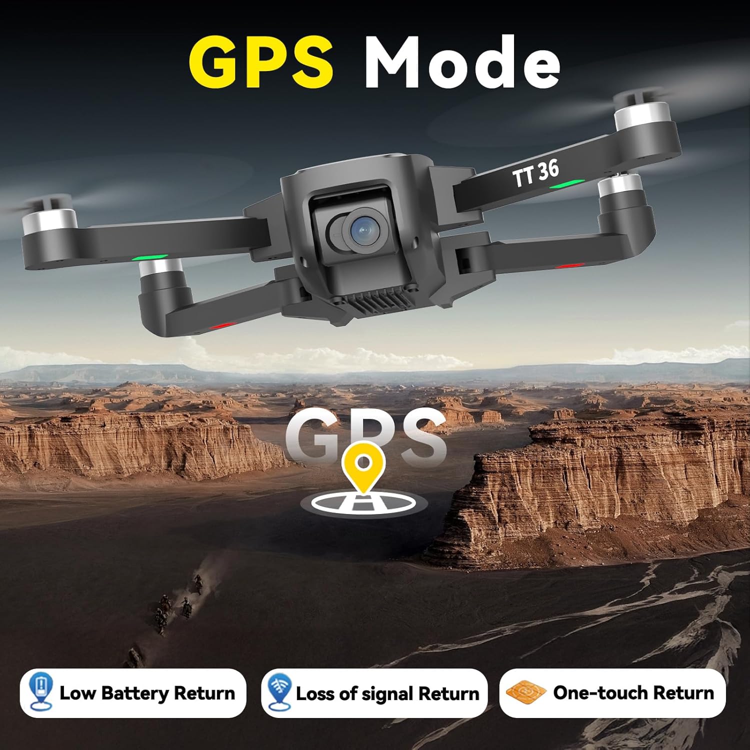 Thumbnail 2 de TTROARDS TT36 Drone GPS con Fotocamera 4K