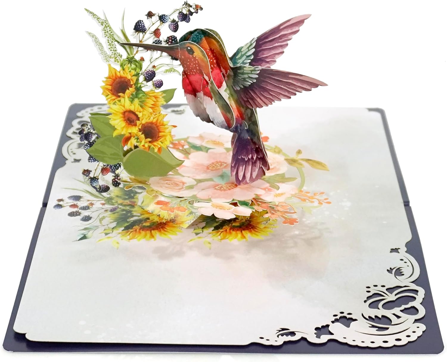 Thumbnail 6 de CUTPOPUP Mother's Day Card Pop Up – Humming Bird Sunflower, 6x8in