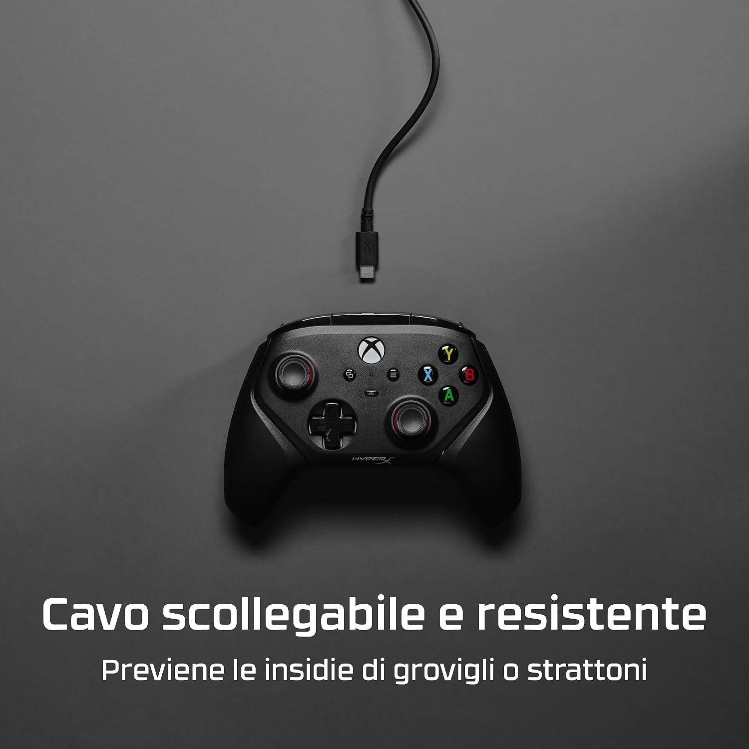 Thumbnail 6 de HyperX Clutch Gladiate: controller cablato USB-C per Xbox con doppio blocco dei grilletti e vibrazioni doppie