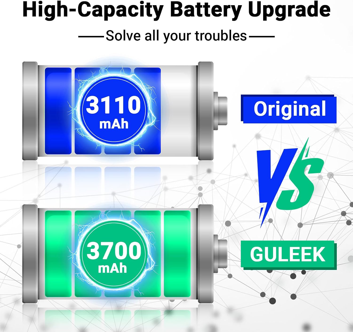 Thumbnail 2 de GULEEEK Batterie iPhone 11 3700mAh