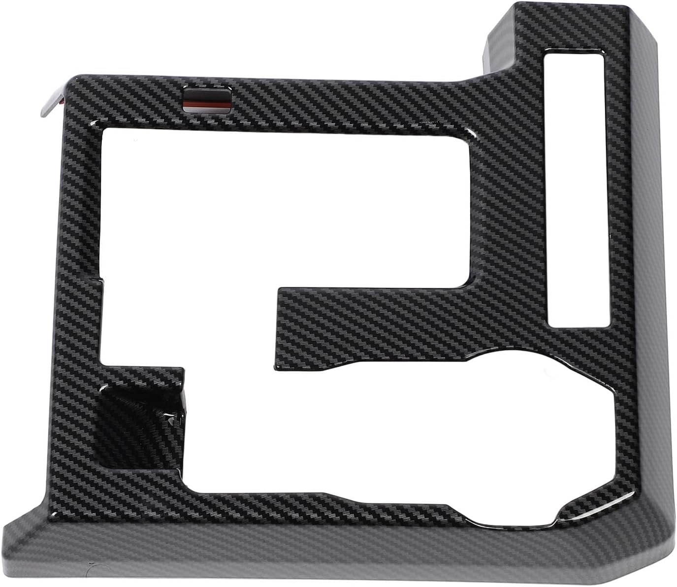 Detalle de KIMISS Gear Shift Box Panel Cover for Tacoma 2024, Carbon-Fibre-Style ABS Trim