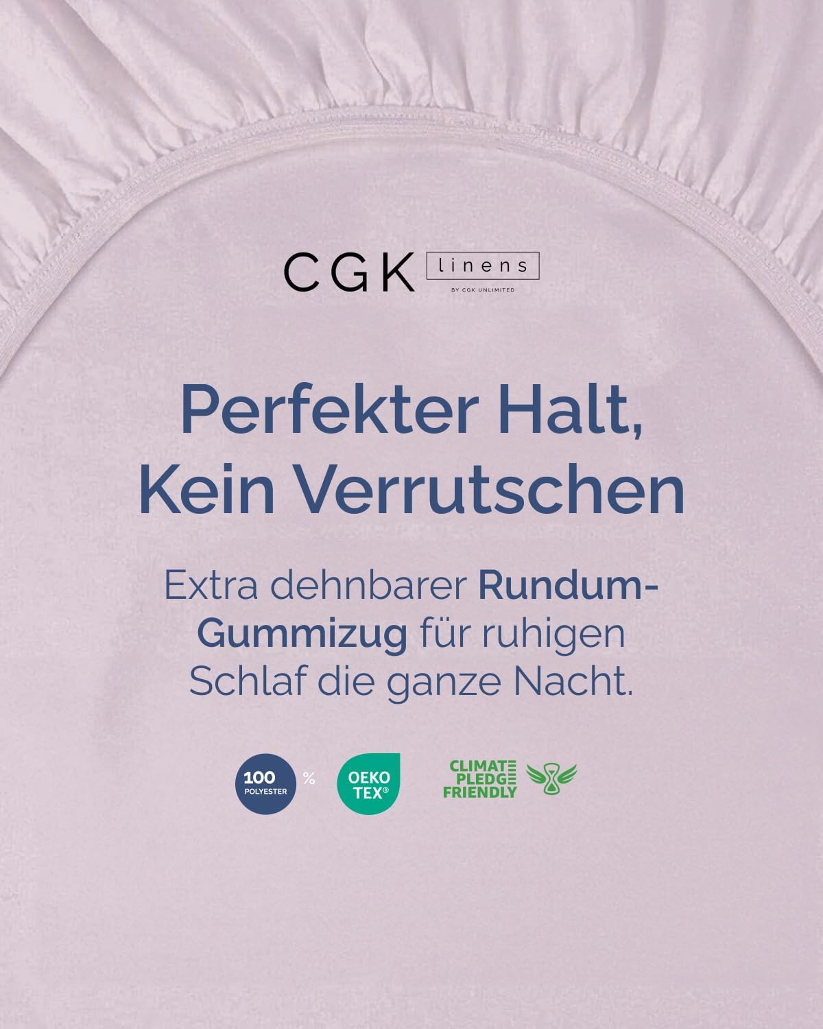 Thumbnail 1 de Spannbettlaken 200x200 cm extra tief – Mikrofaser-Polyester bis 40 cm Matratzenhöhe (Lavendel hell) – OEKO-TEX