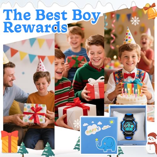 Thumbnail 6 de DTKID Digitale Kinderuhr – 7-Farben-LED, Stoppuhr, Wecker, Datum, 5 ATM wasserdicht