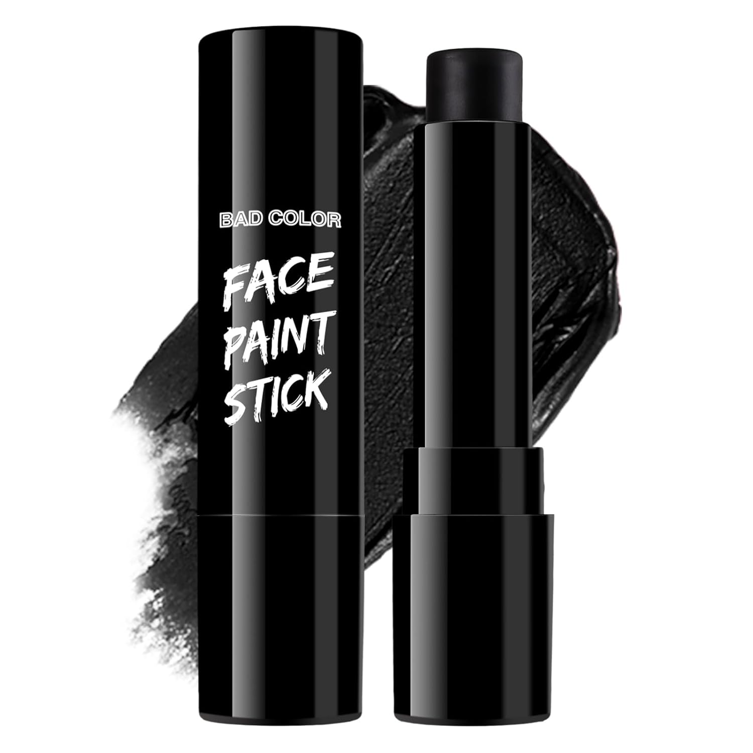 Thumbnail 6 de BADCOLOR 3PCS Black Face Body Paint Stick Set for Adults — oil-based, non-toxic black eye & face paint for Halloween and sports