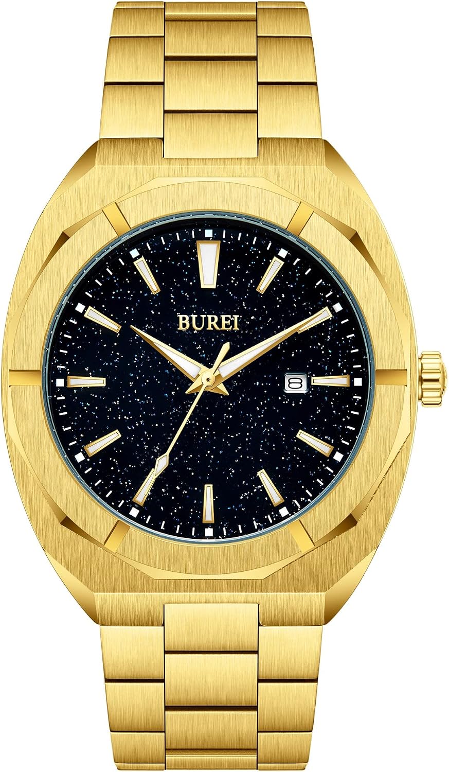 Detalle de BUREI Quartz Montre acier 30M