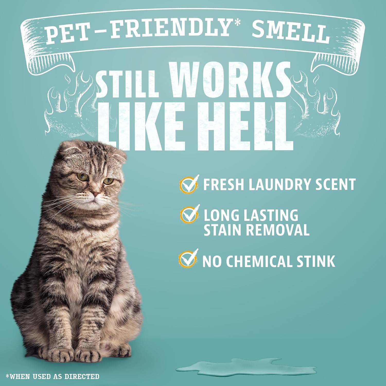 Detalle de ANGRY ORANGE Cat Urine Odor Eliminator Spray, Enzyme Cleaner, 32 oz
