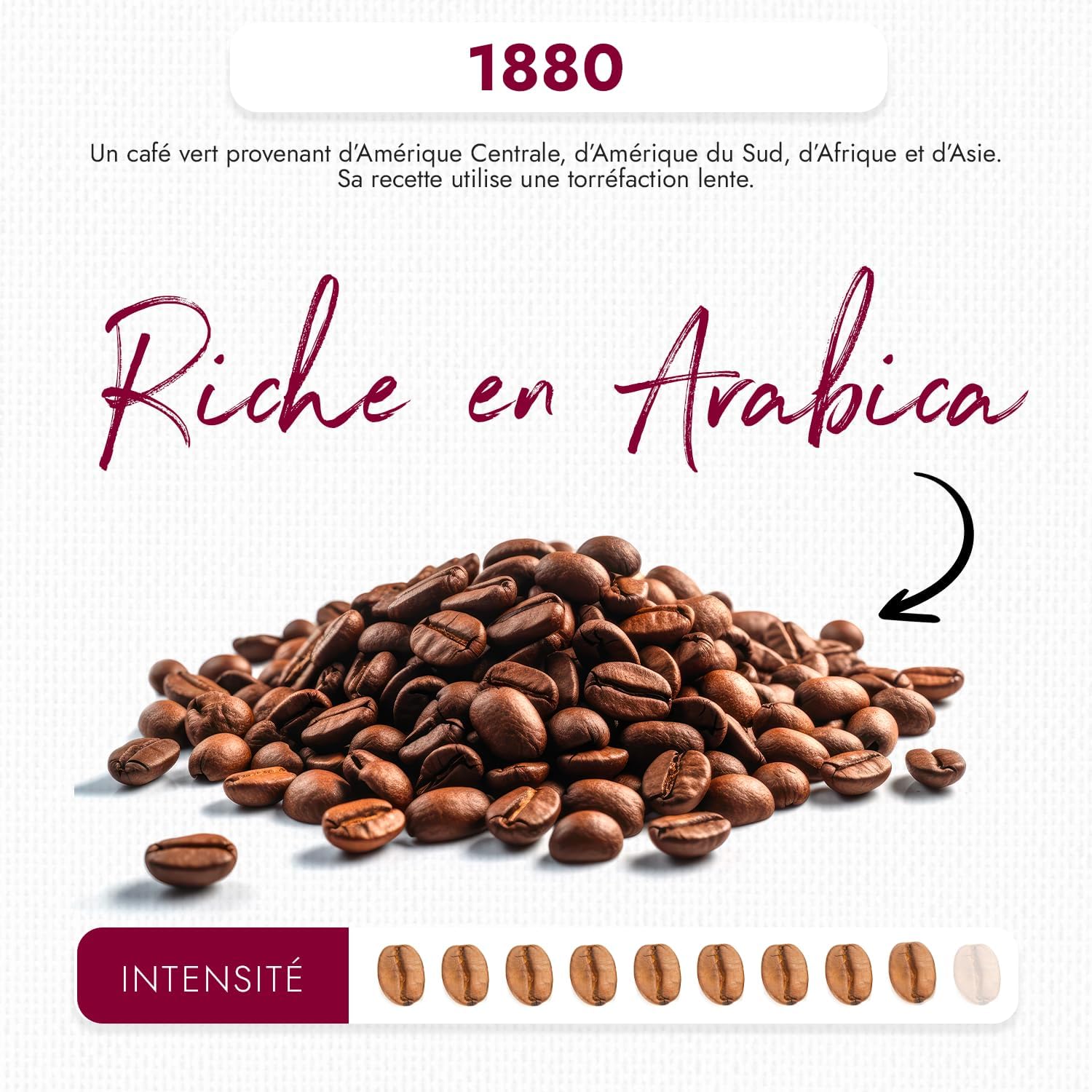 Thumbnail 2 de Cafés Folliet 1880 – Café en grains torréfaction traditionnelle, intensité 9/10, 1 kg