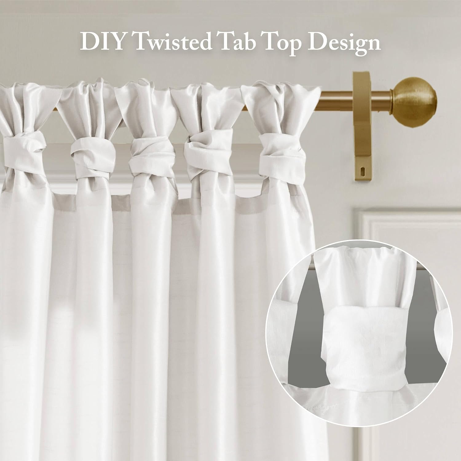 Thumbnail 3 de Madison Park Faux Silk Curtain Panel 50x95