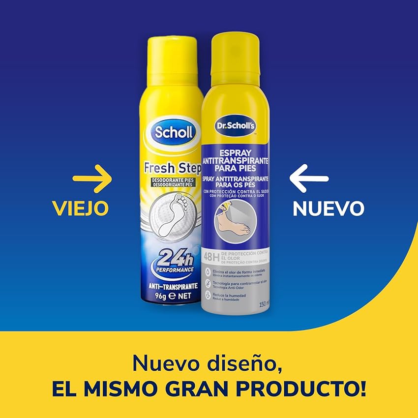 Detalle 2 de Scholl Fresh Step Desodorante Pies 6x150ml