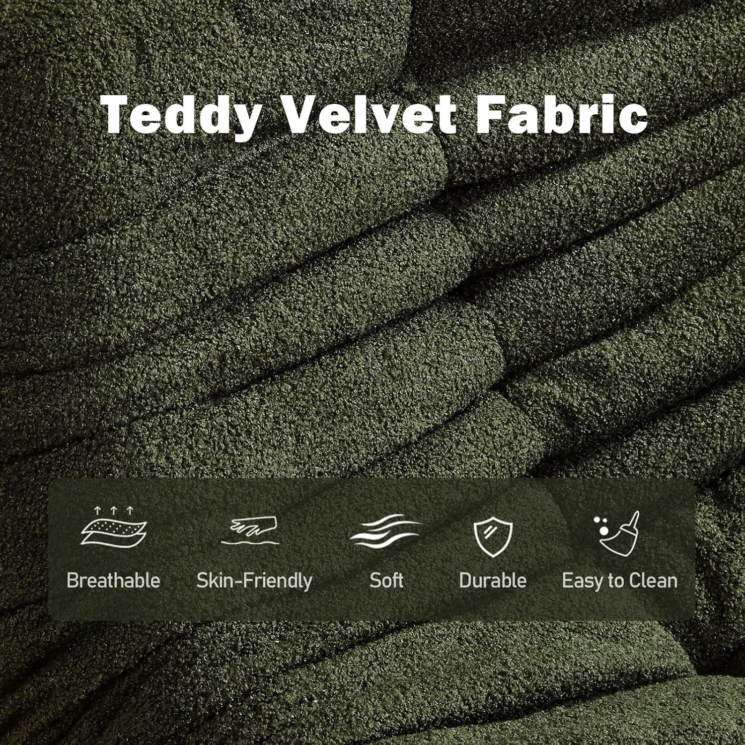 Thumbnail 5 de Bean Bag Chair Green memory foam support