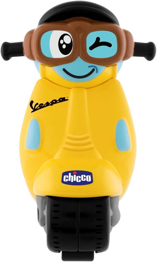 Detalle 1 de Chicco 9627000000 Vespa Primavera Mini – żółty skuter zabawkowy z napędem