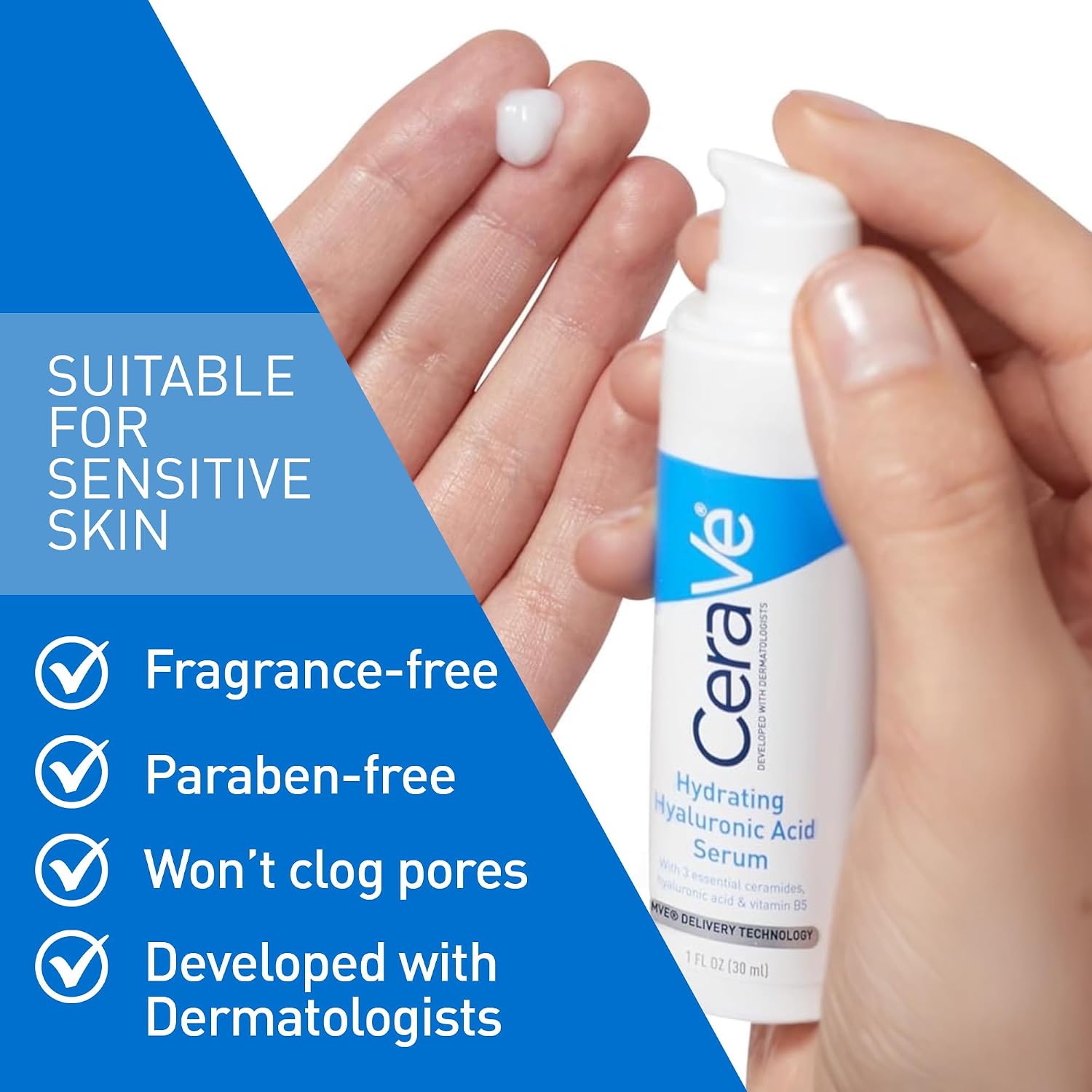 Detalle 2 de CeraVe Hyaluronic Acid Serum 1 oz