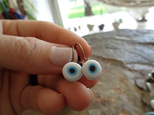 Thumbnail 7 de Orecchini Evil Eye in bronzo con cabochon e perla - Asai Bolivien Ethno Tribal
