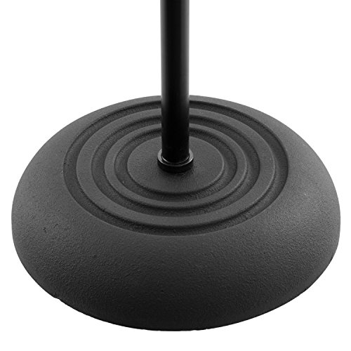 Detalle de Tiger MCA14-BK: asta microfono con base rotonda pesante