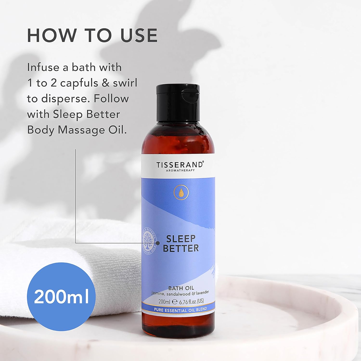 Detalle 2 de Tisserand Lavender and Chamomile Bath Oil, 200ml