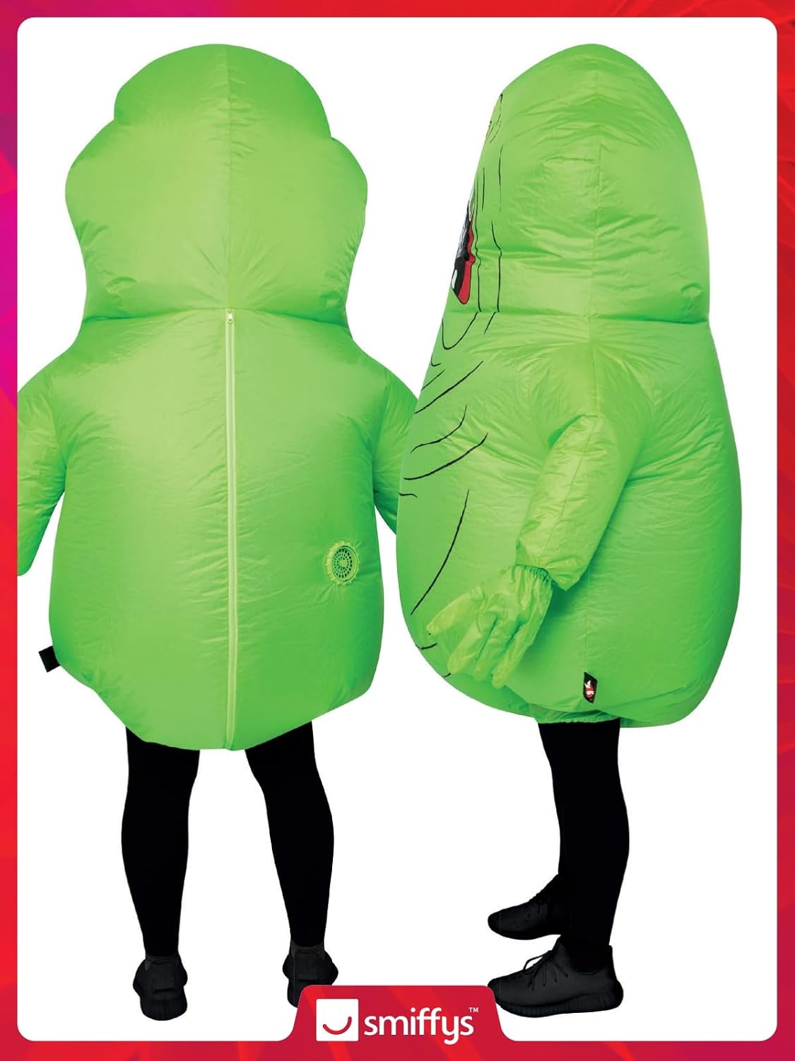 Detalle 2 de Smiffys Disfraz hinchable Slimer con ventilador 🎭