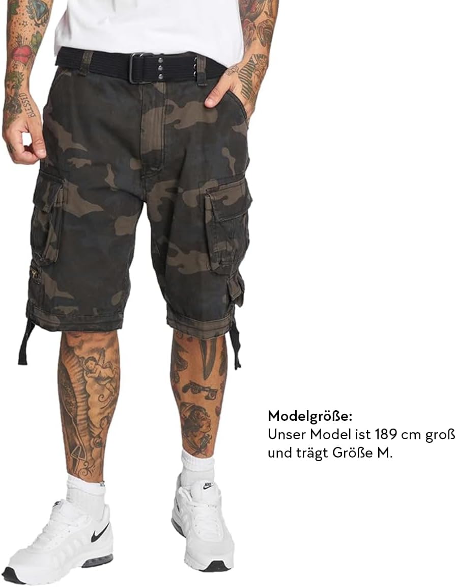 Detalle de Brandit Herren Savage Vintage Cargo Shorts – klassischer Vintage-Style, Größen S–7XL