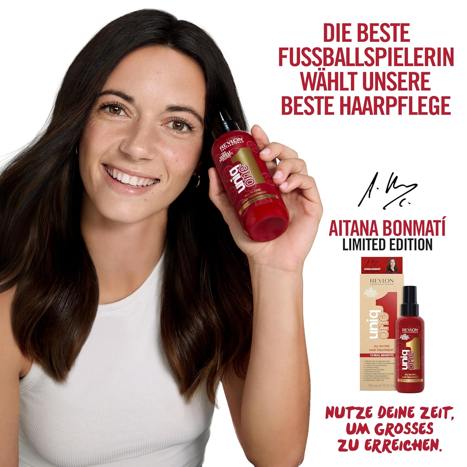 Thumbnail 3 de REVLON PROFESSIONAL UniqOne Hair Treatment Aitana Bonmatí Limited Edition – Leave-in Haarkur 150 ml, Hitzeschutz, Anti-Frizz, vegan