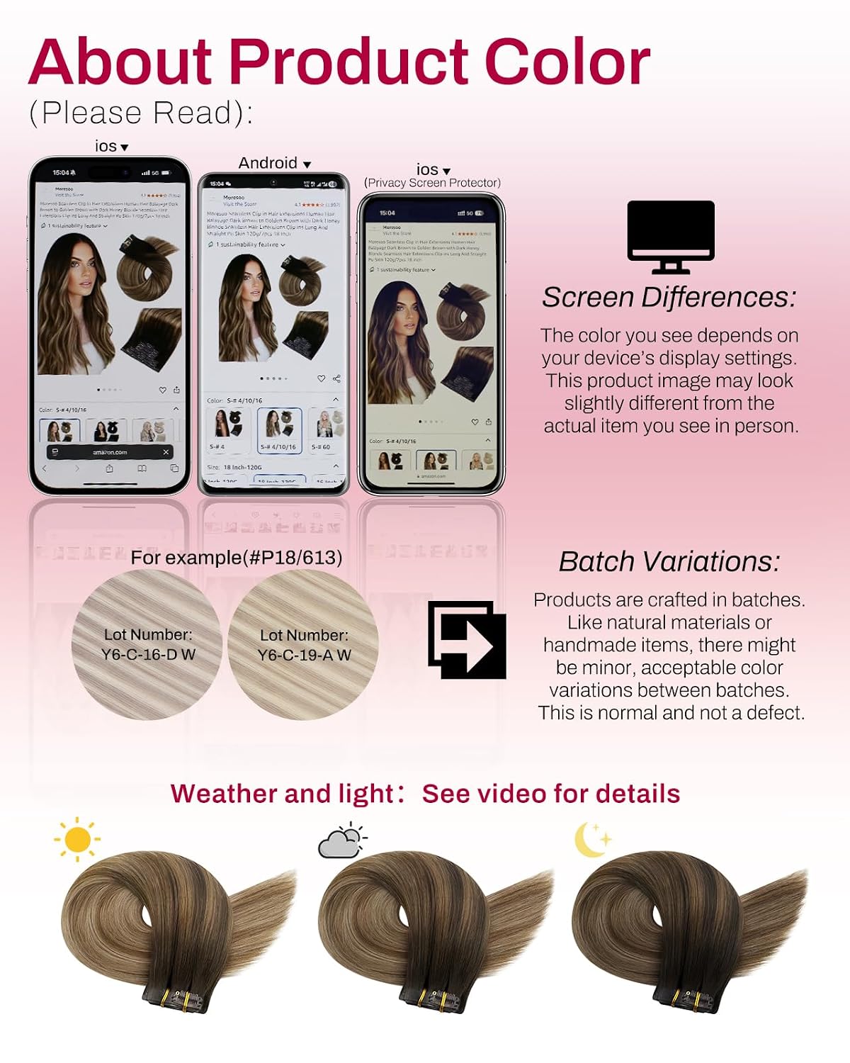 Thumbnail 6 de Clip in Hair Extensions 20inch 120g