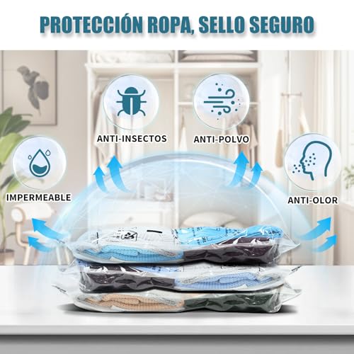 Thumbnail 2 de Accenter juego de bolsas al vacío para ropa (5 piezas: 3XL 100x80 cm + 2L 80x60 cm)