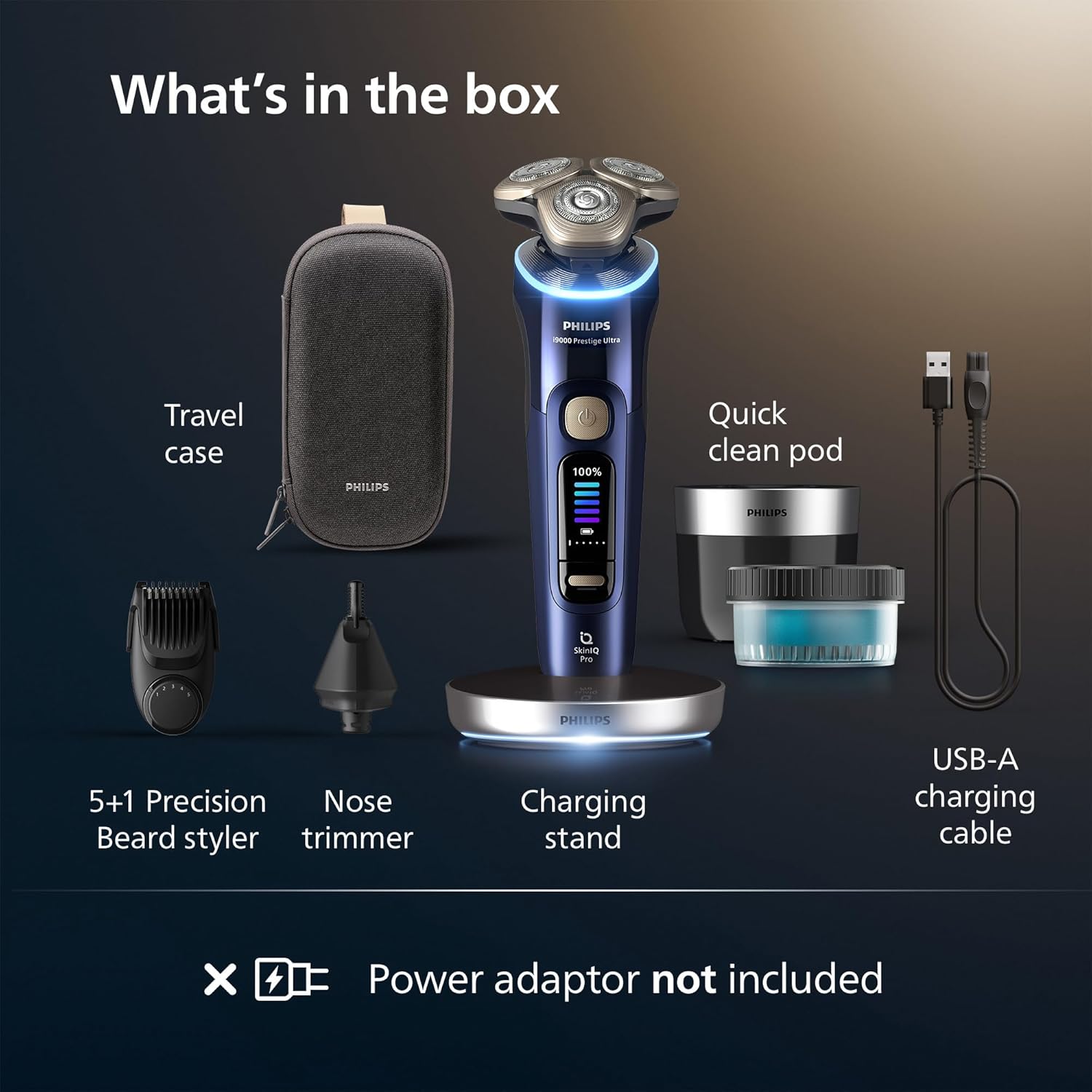 Thumbnail 6 de Philips Shaver i9000 Prestige Ultra XP9401/38 (Wet & Dry) with SkinIQ Pro and Triple Lift & Cut