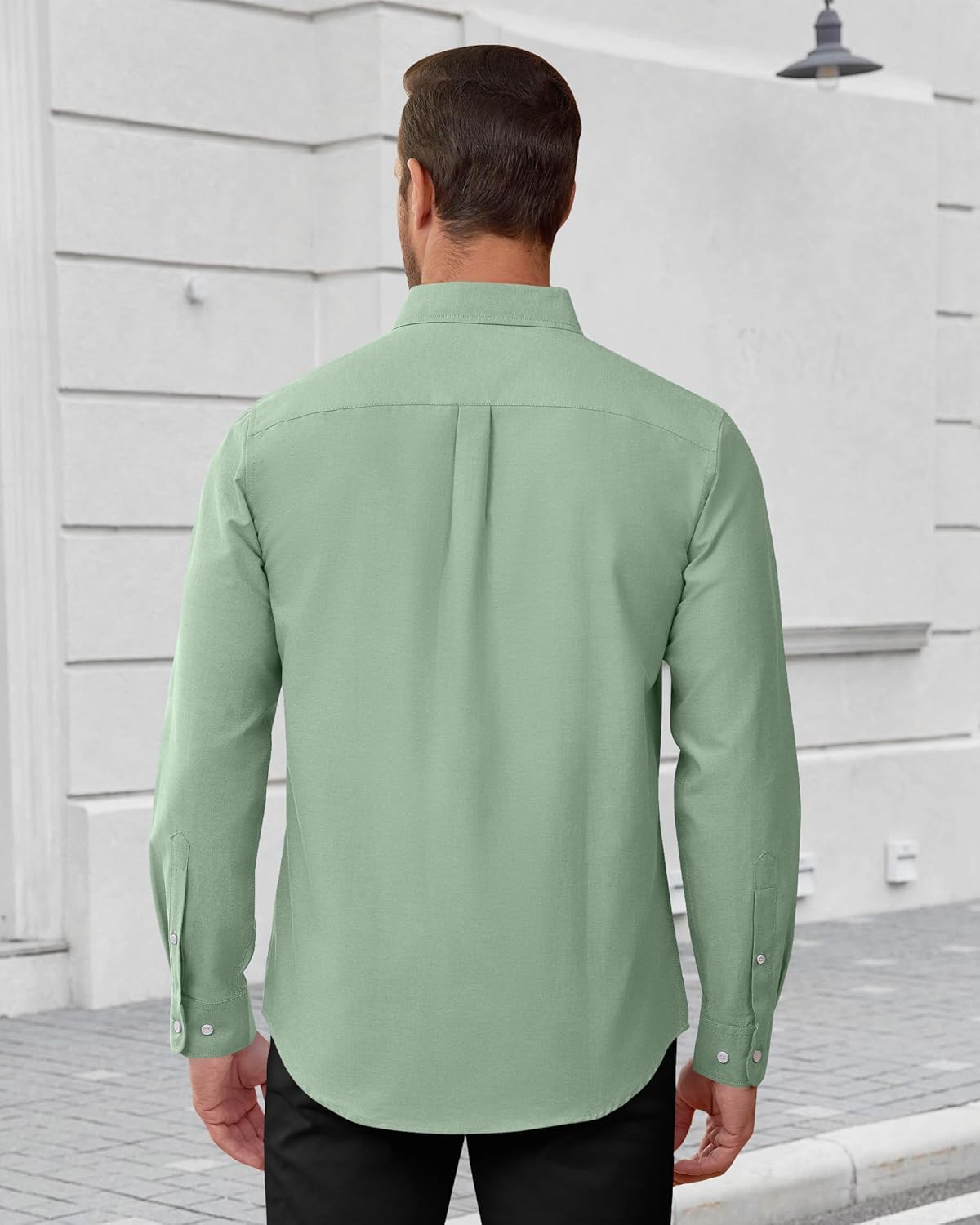 Detalle 2 de J.VER Oxford Herrenhemd Bügelfrei Regular Fit – Langarm, Baumwolle, Button-Down