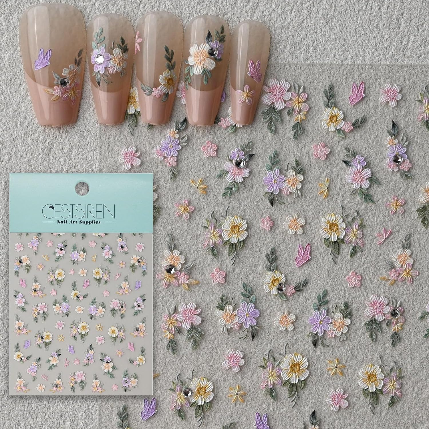 Detalle de CESTSIREN Nail Stickers