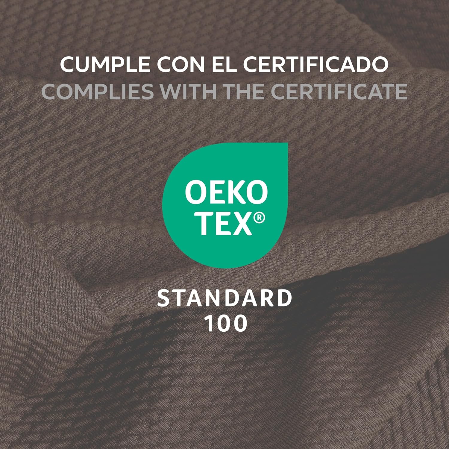 Thumbnail 6 de Teide 1 Posto: Copripoltrona Relax Reclinabile in Tessuto Elasticizzato, Marrone 70–100 cm