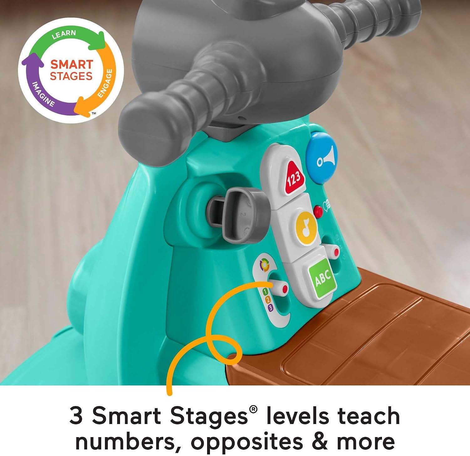 Thumbnail 3 de Fisher-Price HMV76 – jeździk-skuter Smart Stages z ponad 50 dźwiękami