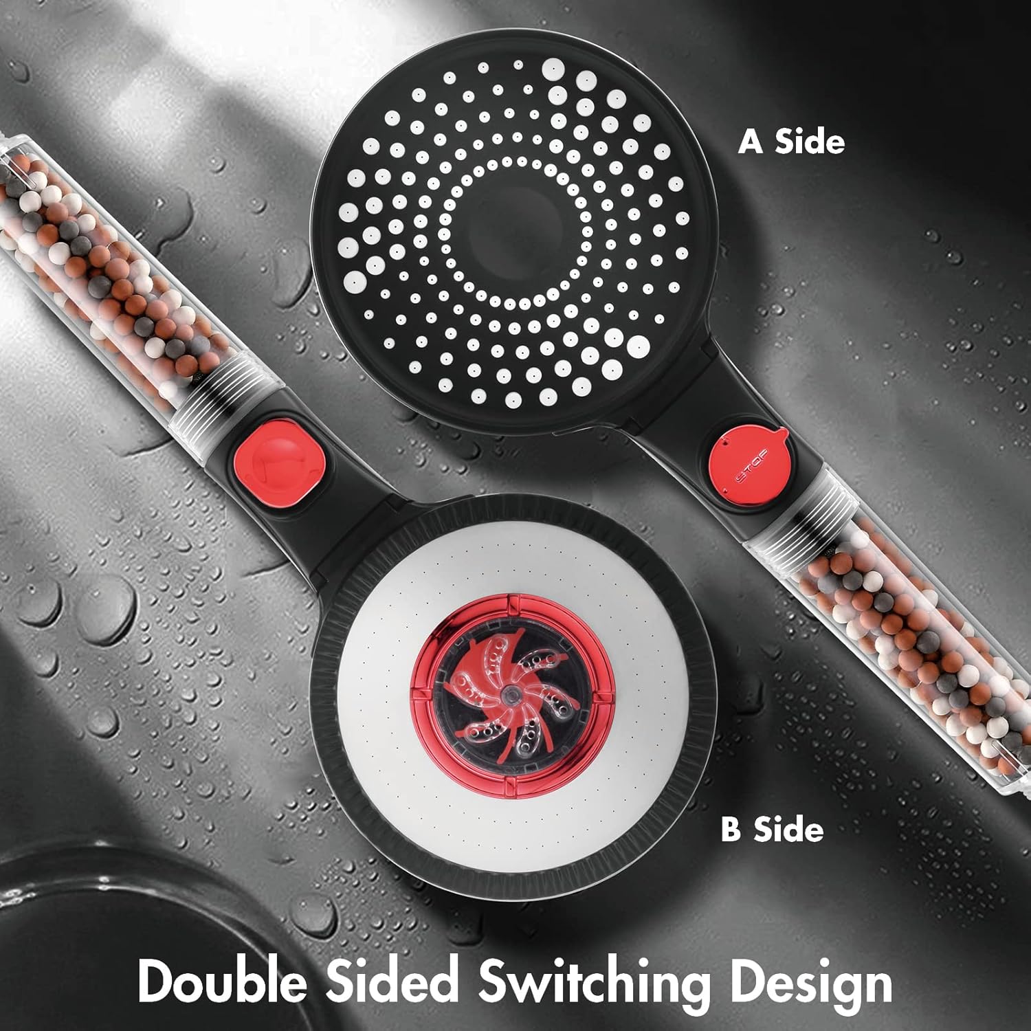 Thumbnail 2 de VYRNEXA Pommeau de douche 130 mm économie d'eau