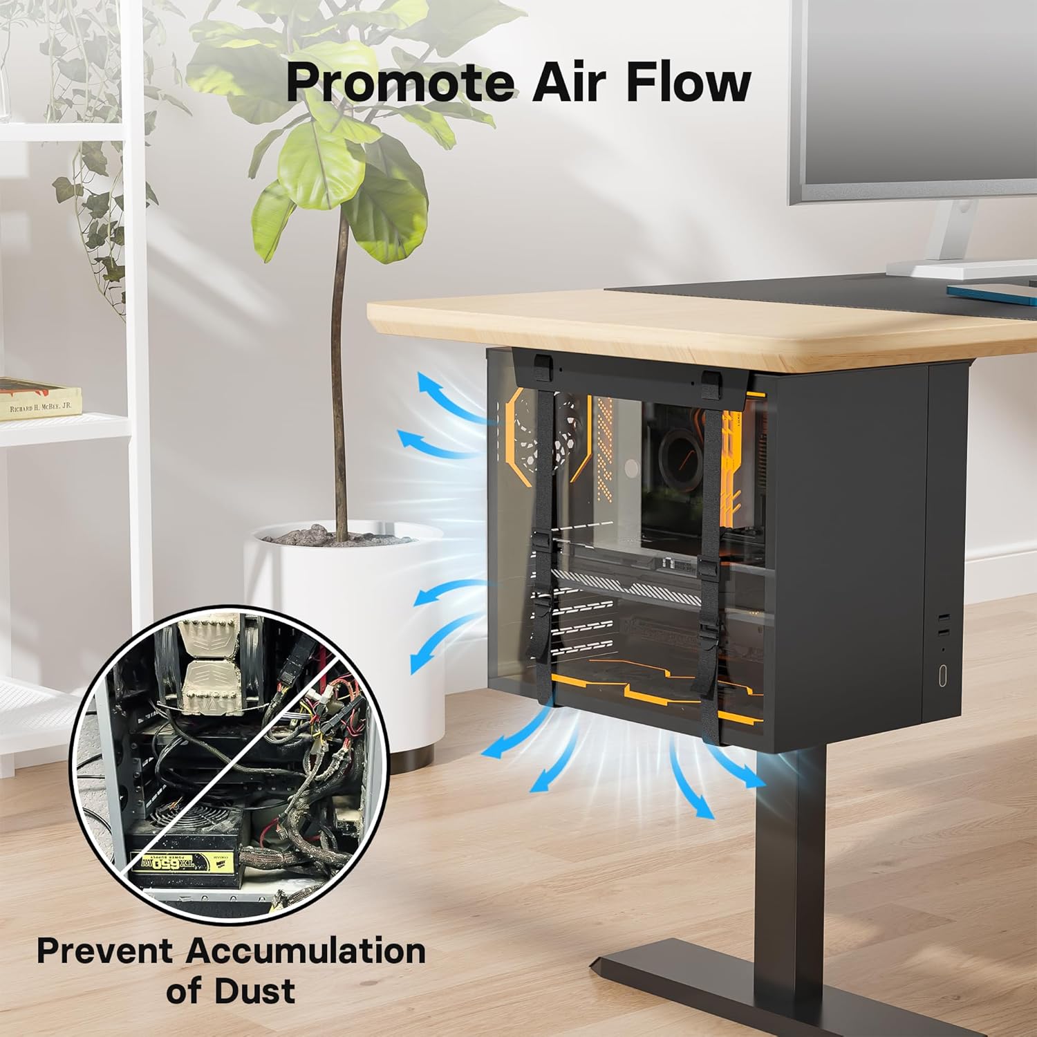Thumbnail 2 de BONTEC adjustable under desk PC mount 20kg