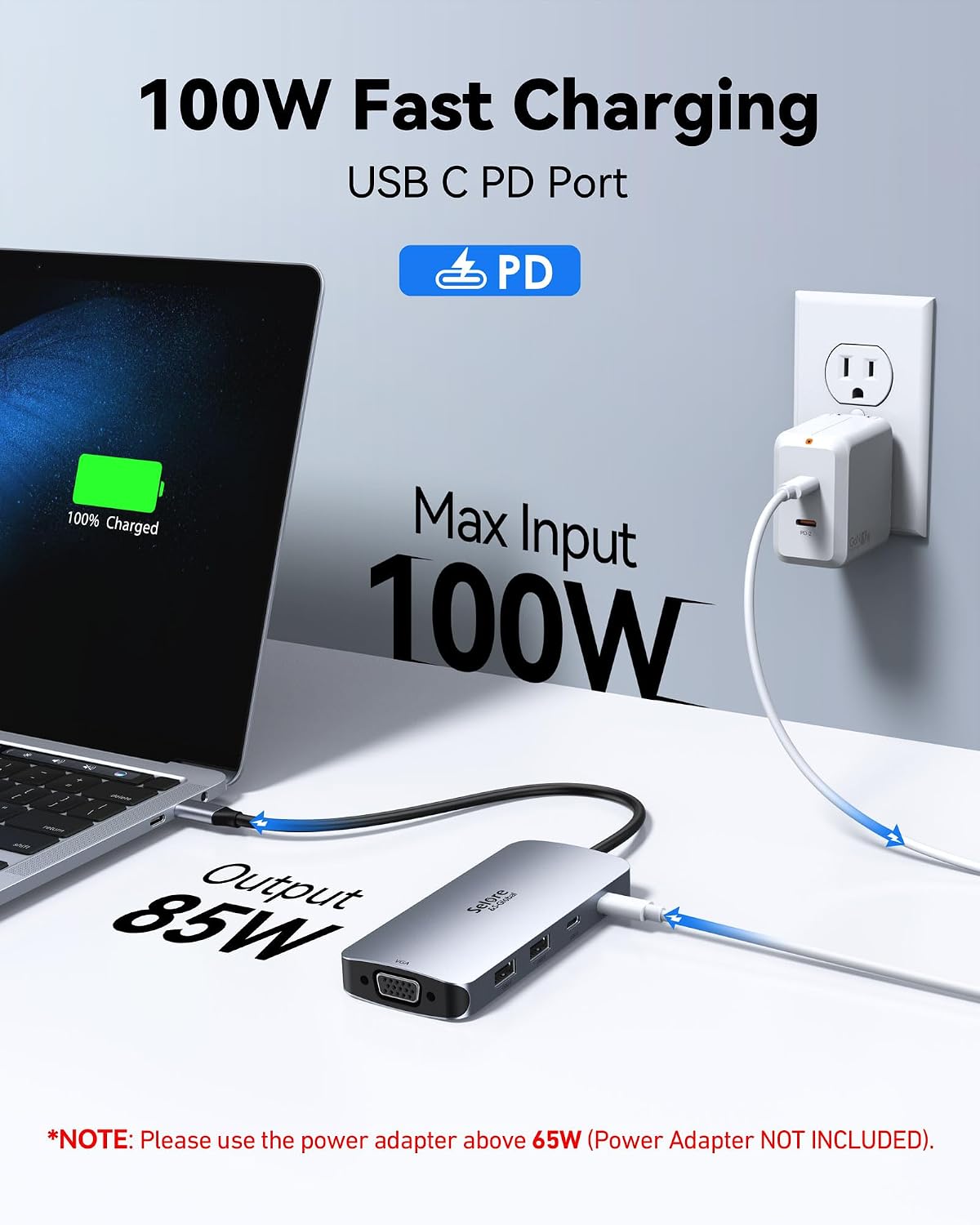 Thumbnail 4 de USB C Dockingstation 8in1 mit 4K Display