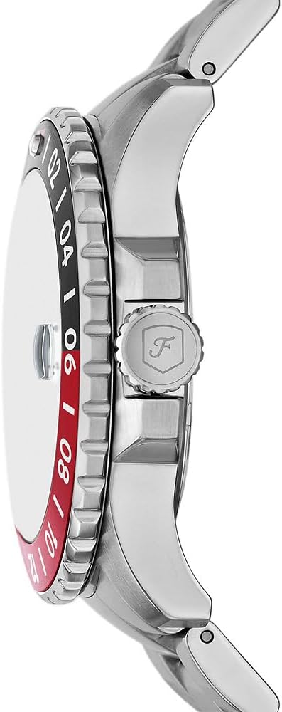 Thumbnail 2 de Fossil Montre GMT bleue pour homme : boîtier acier 46 mm, quartz et bracelet inox ou silicone