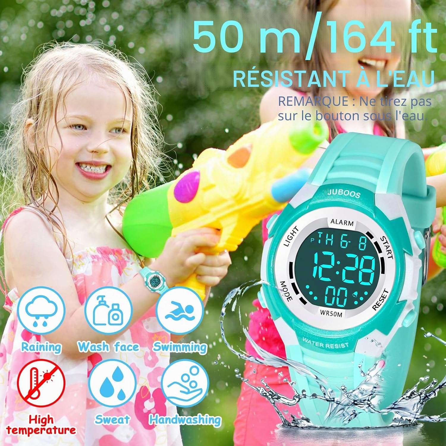 Detalle de Juboos Montre Enfant 7 lumières