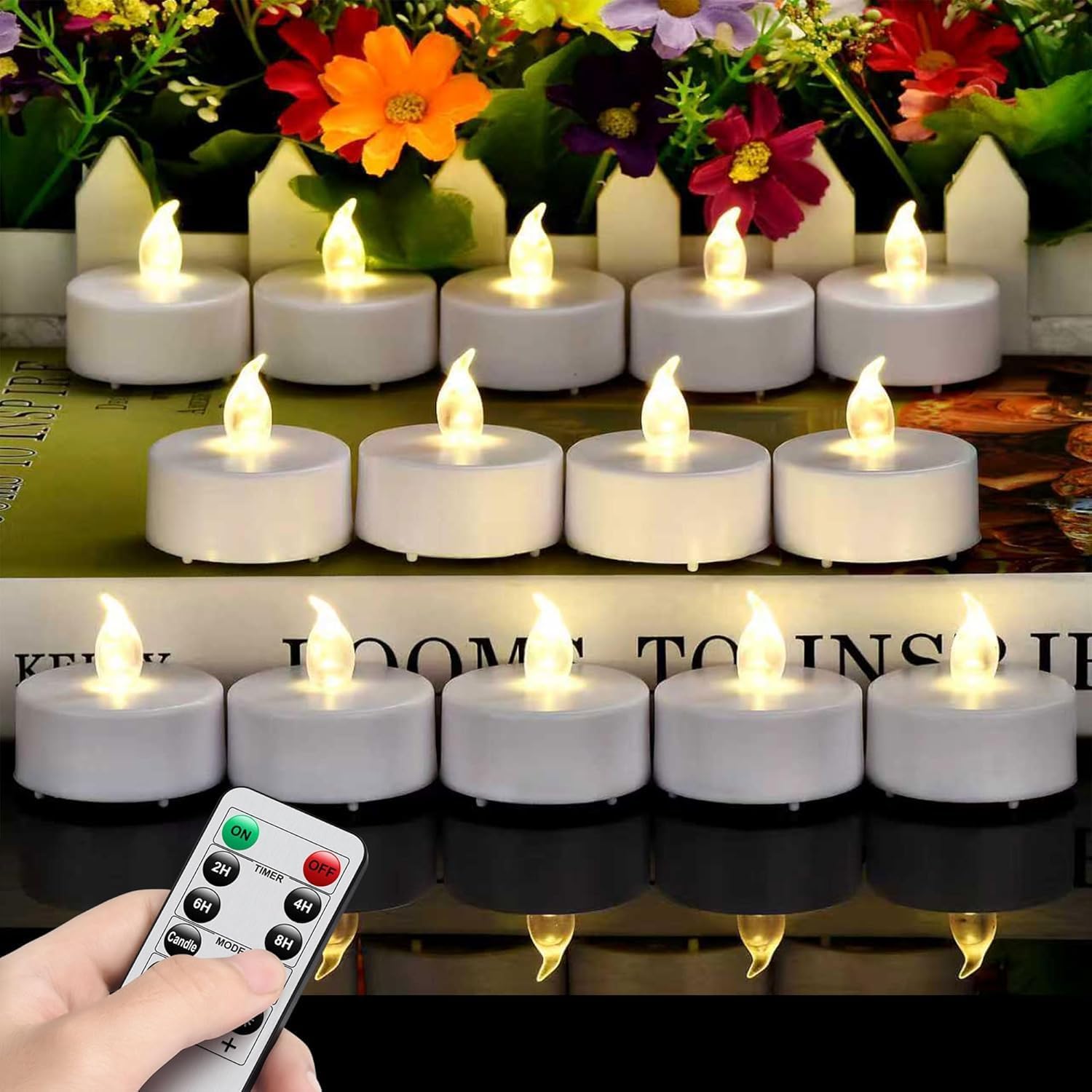 Detalle 2 de Nancia LED Tea Light Candles 400+ hours 🕯