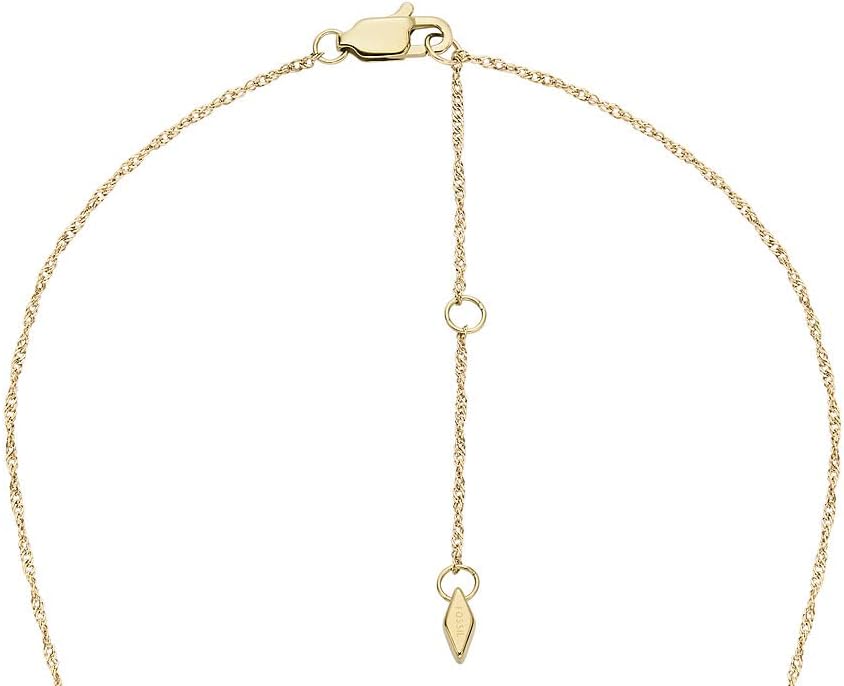 Thumbnail 4 de Fossil Damen Edelstahlcollier mit herzförmigem Anhänger – goldfarben, poliert, Karabinerverschluss