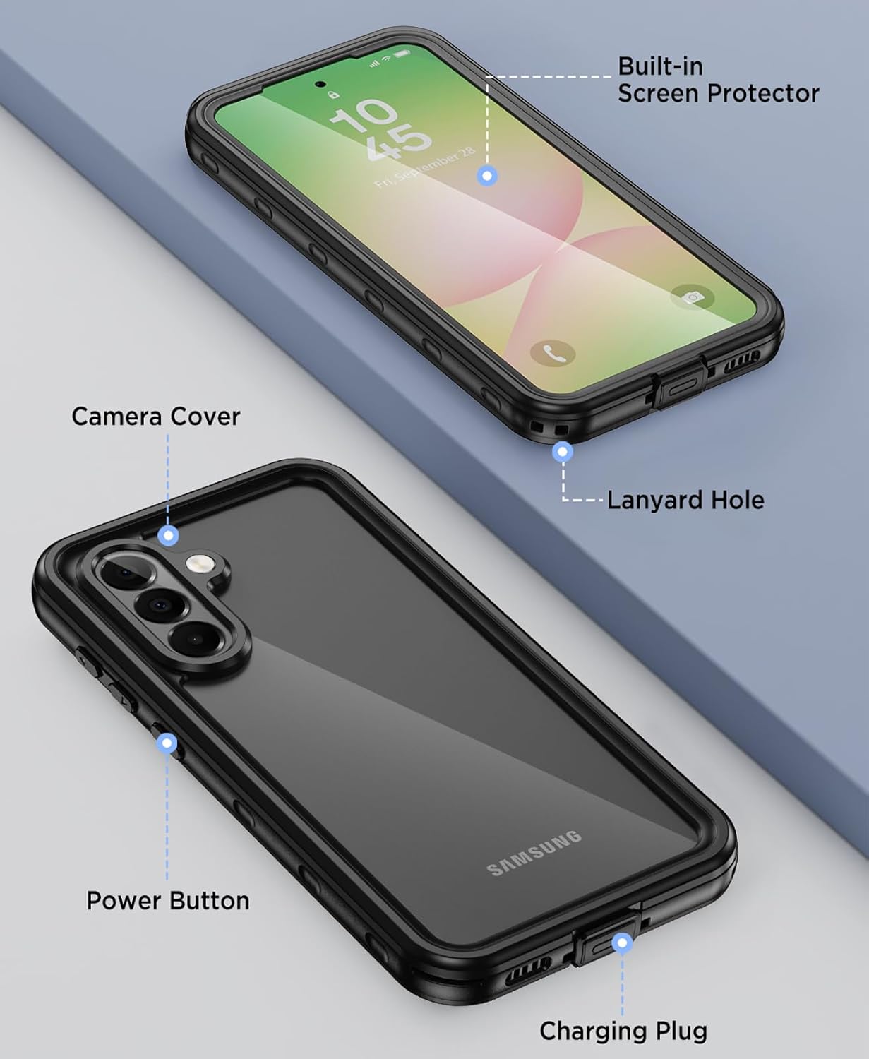 Thumbnail 3 de Beeasy Cover Rugged per Samsung Galaxy A56 impermeabile IP68 e antiurto 360°