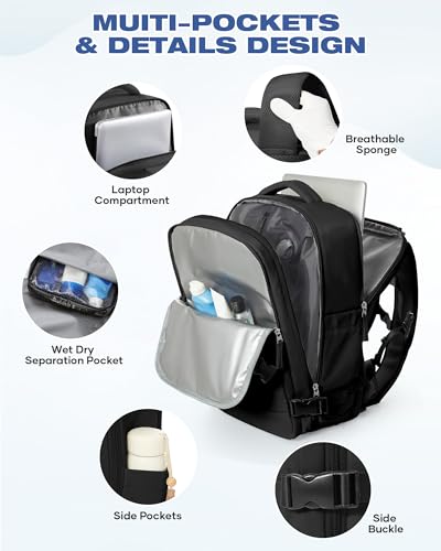Thumbnail 6 de SZLX Mochila al vacío con bomba: organización inteligente para viajes en cabina (40x30x20 cm)