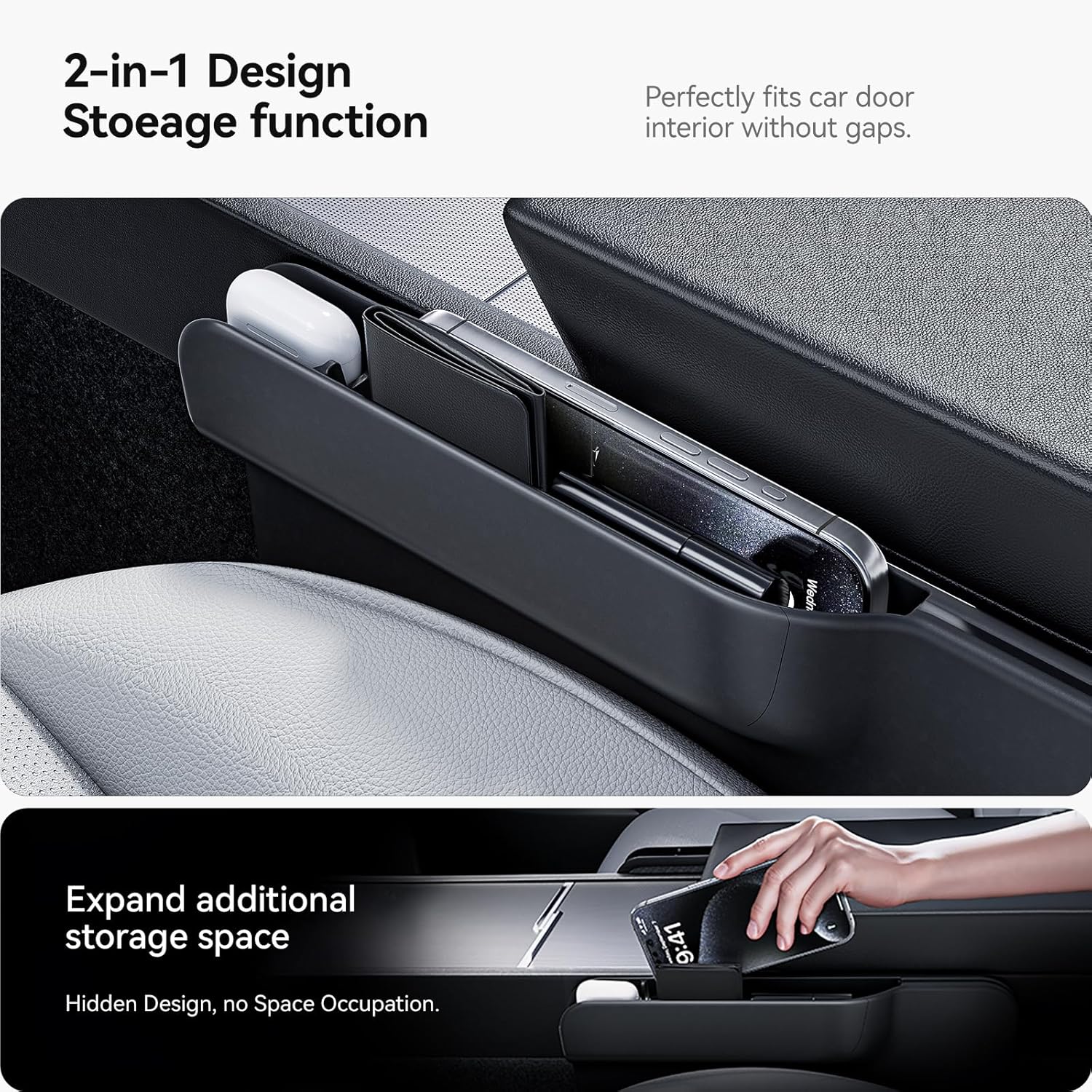 Detalle de YONZEE 2-in-1 Car Steering Wheel Desk Tray — Organizer