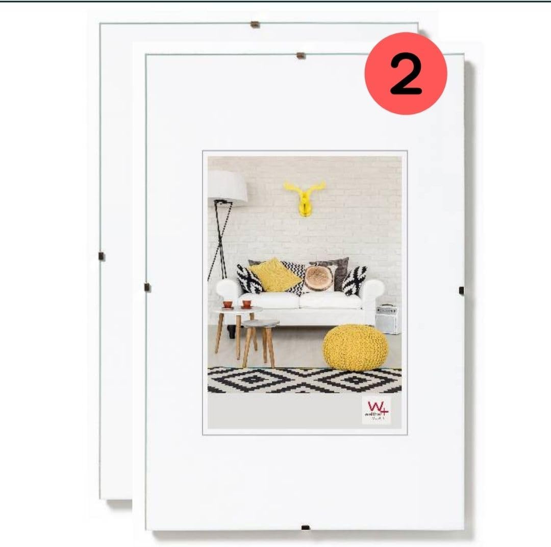 Detalle 1 de Walther Design Cadre photo verre transparent 30 x 40 cm – Twin Pack RB040KD (Porte-photo sans cadre)