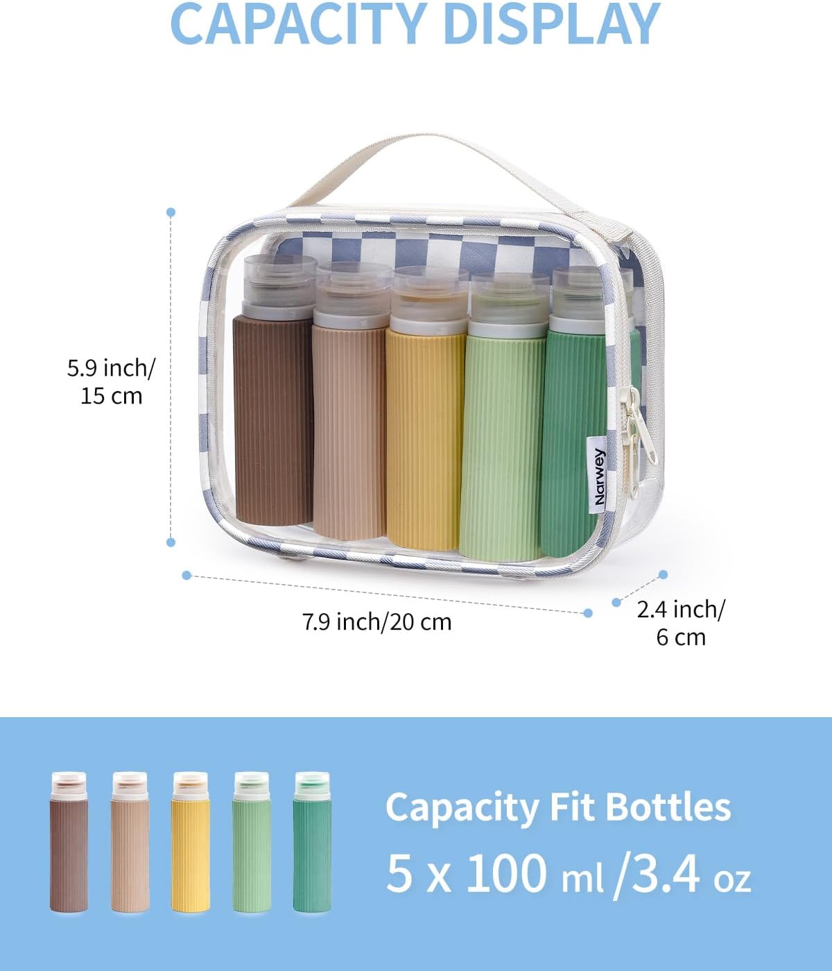 Detalle de Narwey Clear Toiletry Bag PVC