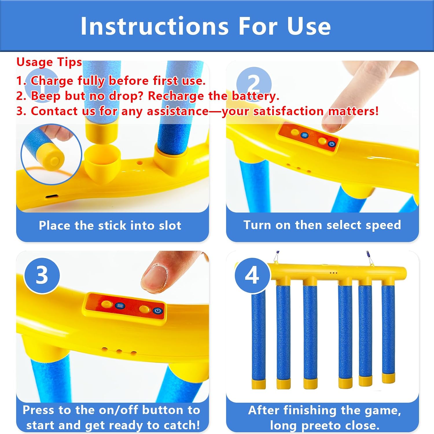 Detalle 2 de Tangdudu Catching Sticks Games: Falling Sticks Reaction Toy for Indoors