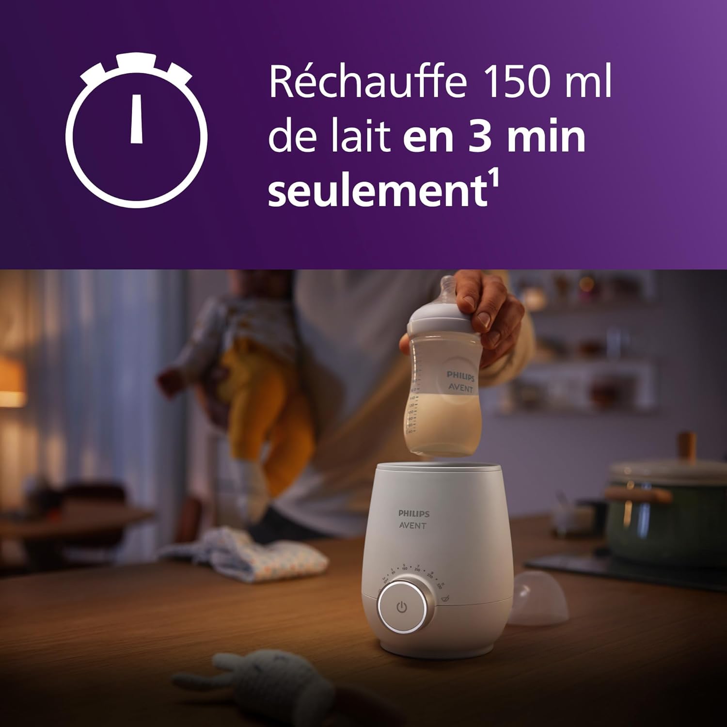 Detalle 2 de Philips Avent SCF358/00 chauffe-biberon 330 ml