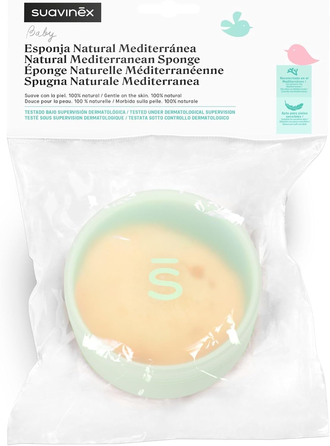 Detalle 2 de SUAVINEX Esponja bebé natural 1 unidad