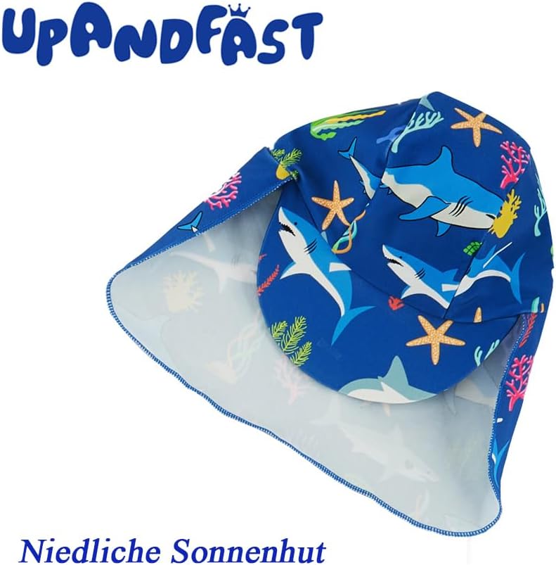 Thumbnail 3 de upandfast Baby Badeanzug mit Sonnenhut UPF 50+ – einteilig mit Schutz & einfachem An- und Ausziehen